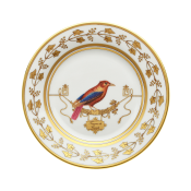 Ginori Voliere Bread Plate - Tangara Du Canada - 6.5"
